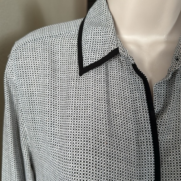 LOFT blouse XS black and white - Picture 2 of 9
